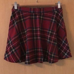 Ginger G Brand Plaid Knit Skirt Juniors Medium